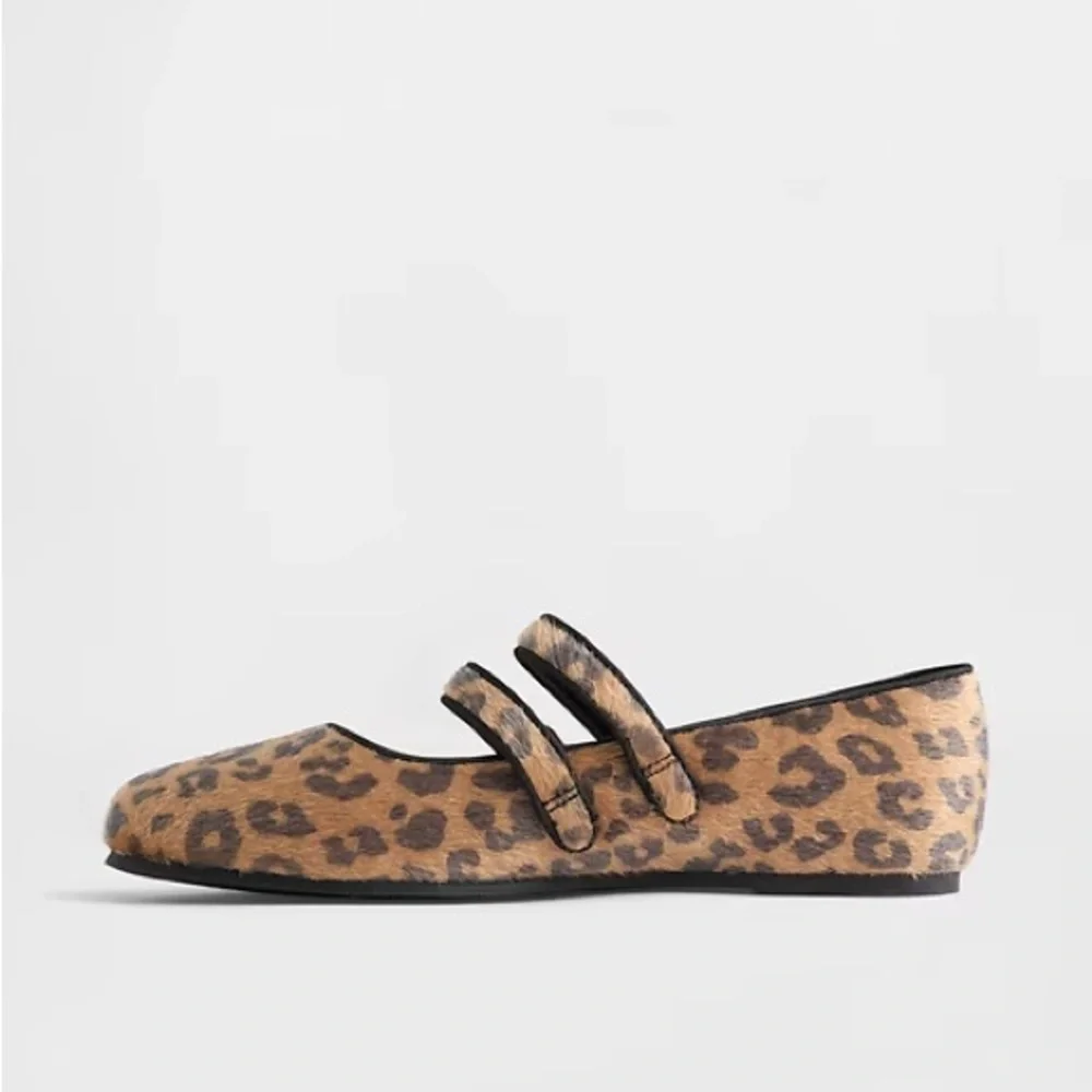 GAP Kids girls’ leopard double-strap ballet flats 🐆